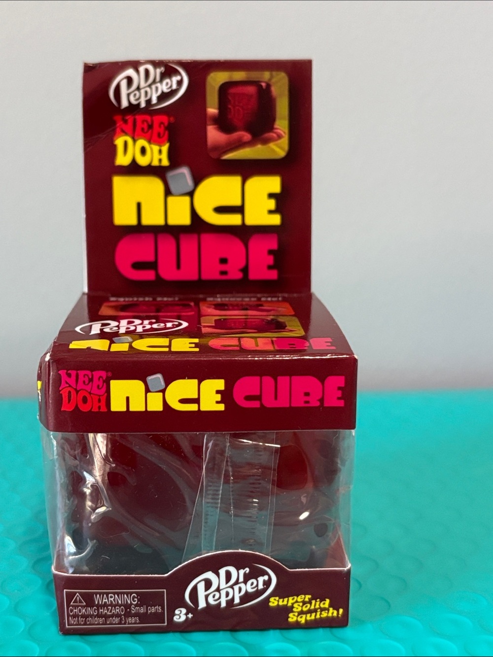 Nee Doh Dr. Pepper Nice Cube Squishy Red Toy